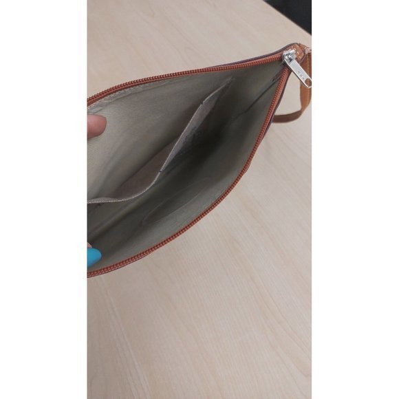 Rosme Burgundy and Brown Leather Purse Crossbody Made in Spain  - 11 in x 9‎ in - Picture 6 of 10